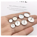 10pcs/pack 12mm inner size stainless steel Round Bezel Cups Post Earring Settings  TB-595632902754