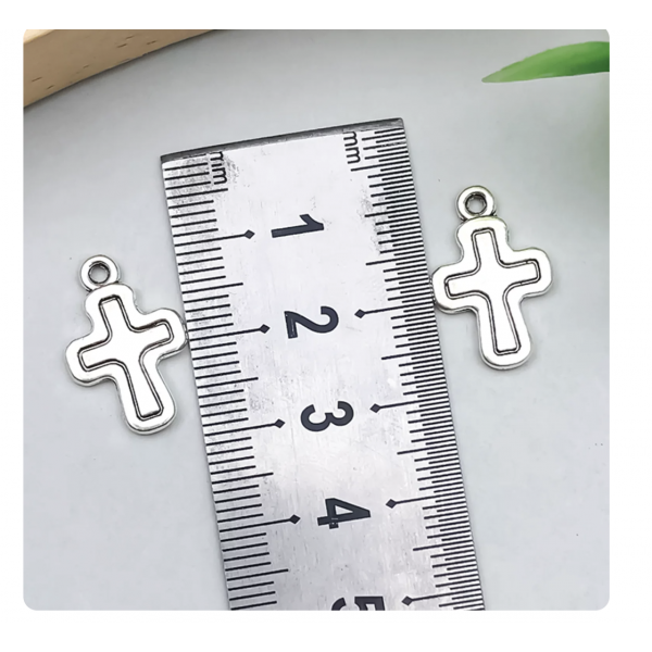 10pcs/pack 13x19mm antique silver plated cross TB-996910251358-18734