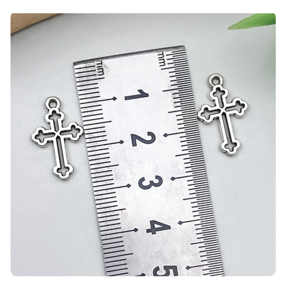 10pcs/pack 12x19mm antique silver plated cross TB-996910251358-18755