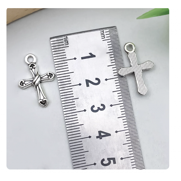 10pcs/pack 21x14mm antique silver plated cross TB-996910251358-22327