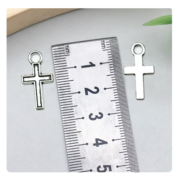 10pcs/pack 16x8mm antique silver plated cross TB-996910251358-22329