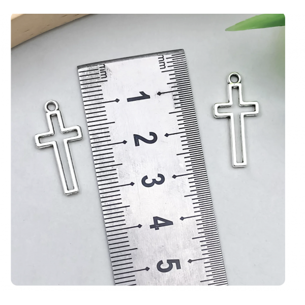10pcs/pack 23x11mm antique silver plated cross TB-996910251358-22330