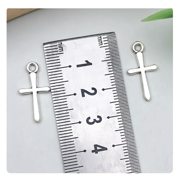 10pcs/pack 22x11mm antique silver plated cross TB-996910251358-22334