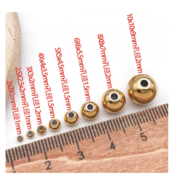 15pcs/pack  10x10x9mm(hole: 2mm) stainless steel spacer beads TB-1047313978225