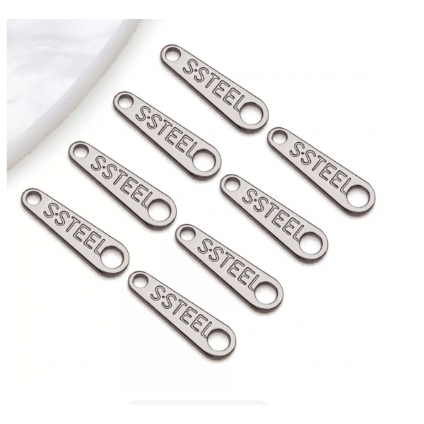 12pcs/pack Stainless Steel Drop Charm Teardrop Chain Extender Ends 3x10x1mm Non Tarnish TB-1052839039783-T2097