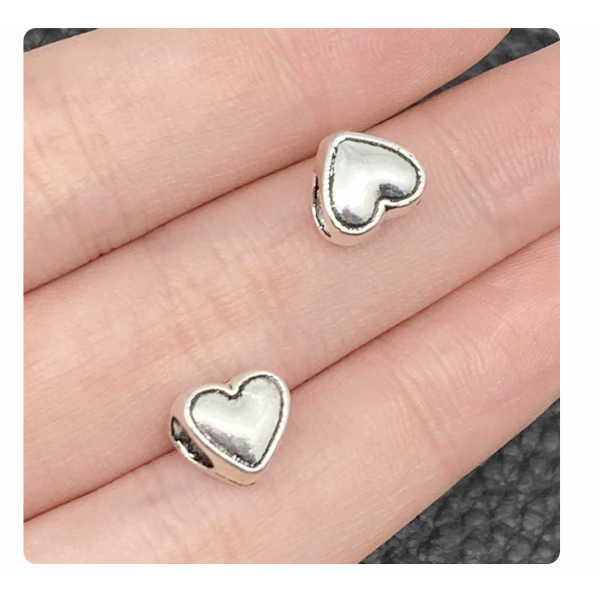10pcs/pack 0.9x0.8mm (hole 4.5mm) large hole silver beads TB-868449585804-3956