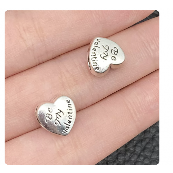 10pcs/pack 10*10mm (hole 4.5mm) large hole silver beads TB-868449585804-8894