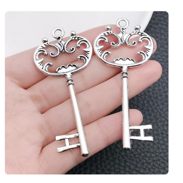 3pcs 30x70mm large silver keys TB-1018571442928-3579