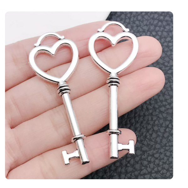 3pcs 21x55mm large silver keys TB-1018571442928-5873