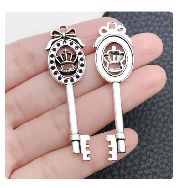 3pcs 17x58mm large silver keys TB-1018571442928-4563