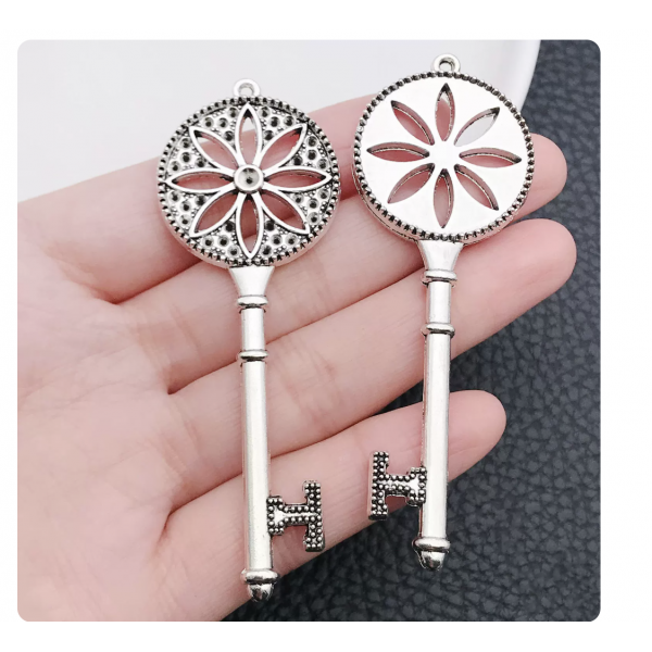 3pcs 27x76mm large silver keys TB-1018571442928-7522