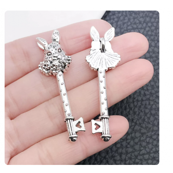 3pcs 16*51mm large silver keys TB-1018571442928-8387
