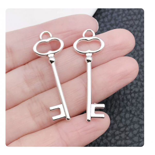 3pcs 14x40mm large silver keys TB-1018571442928-8464