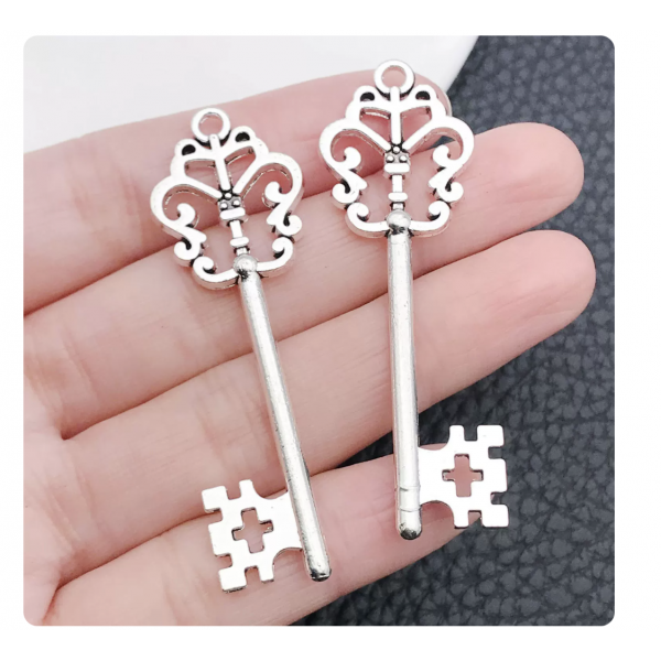 3pcs 18x57mm large silver keys TB-1018571442928-9056