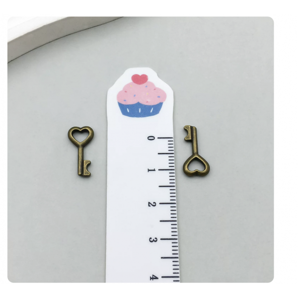 12pcs 8x15mm bronze plated keys TB-1018571442928-912