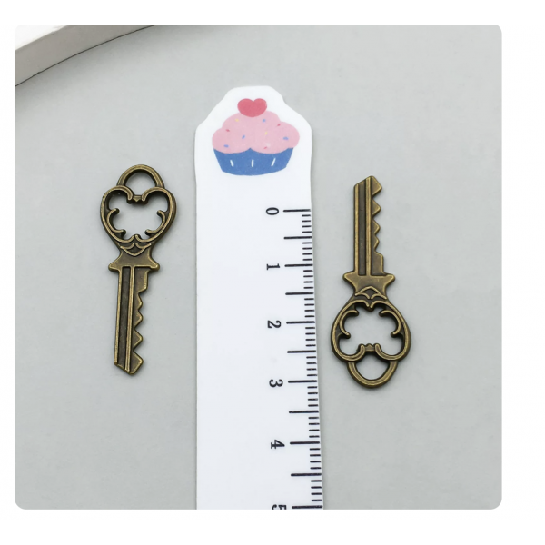 3pcs 13.3x37.7mm bronze plated keys TB-1018571442928-931