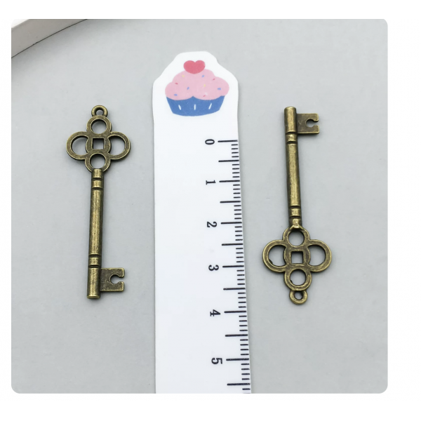 3pcs 15x47mm bronze plated keys TB-1018571442928-2319