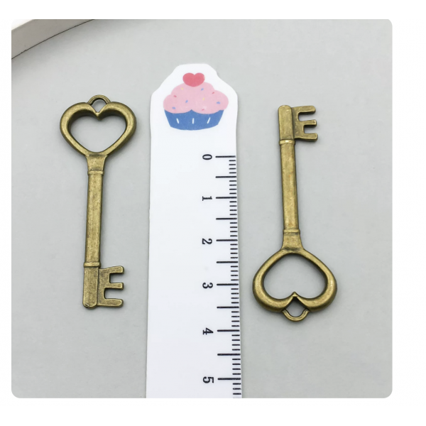 3pcs 18x51mm bronze plated keys TB-1018571442928-5348