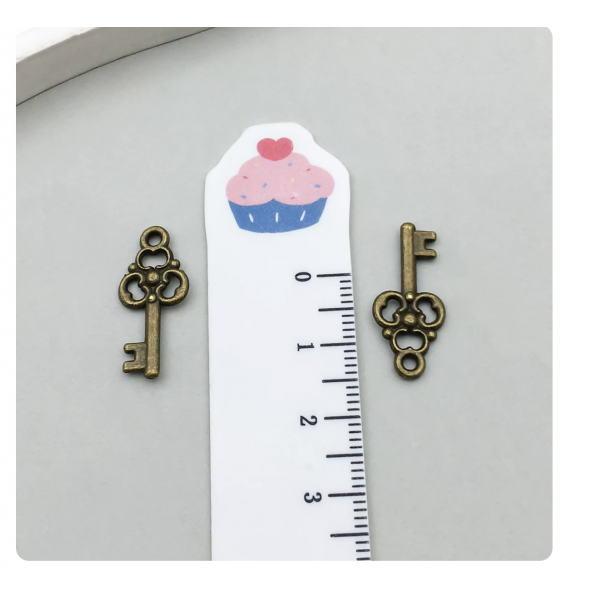 9pcs 22x9mm bronze plated keys TB-1018571442928-6948