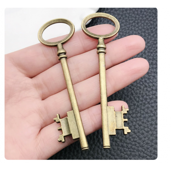 3pcs 25×84mm bronze plated keys TB-1018571442928-237