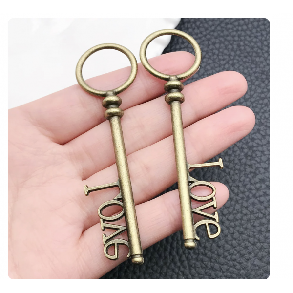 3pcs 10x78mm bronze plated keys TB-1018571442928-3674