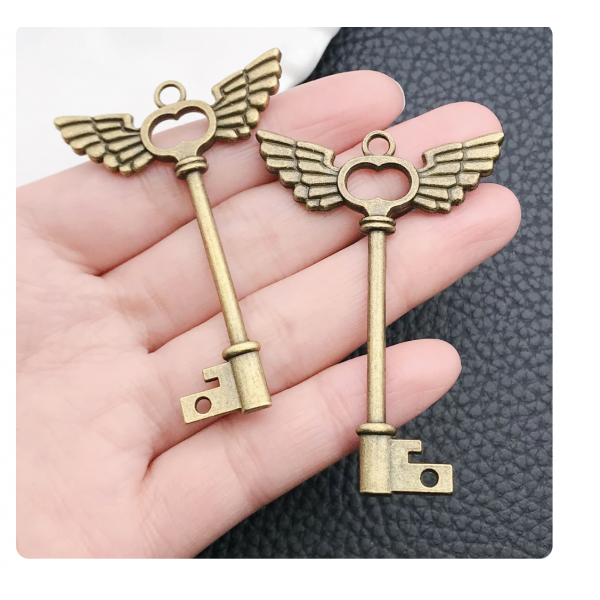3pcs 41×60mm bronze plated keys TB-1018571442928-5694