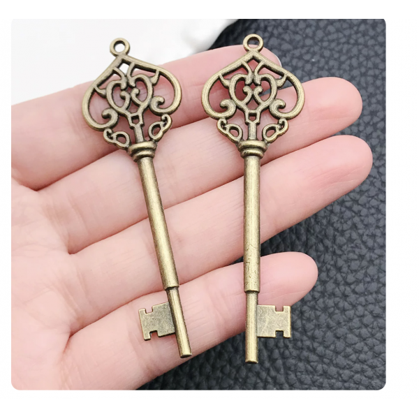 3pcs 22x70mm bronze plated keys TB-1018571442928-8752