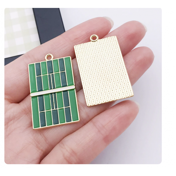 3pcs/pack 35x21mm enamel charms TB-1078673342634-27904