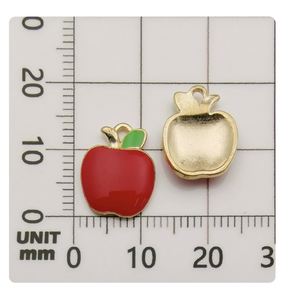 4pcs/pack   enamel charms apple TB-606062564925--10851