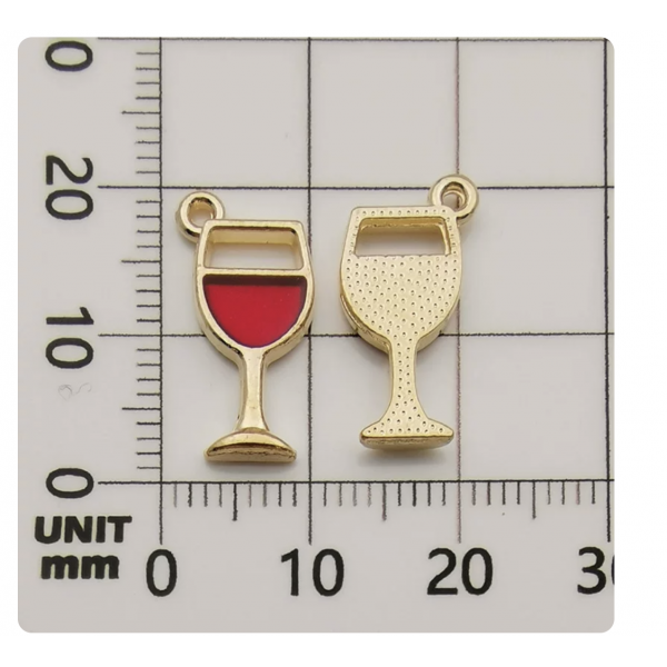 4pcs/pack   enamel charms wine cup TB-606062564925--10987