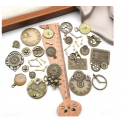 10pcs/pack  15*28mm bronze plated clock time charms TB-908308292524-3143