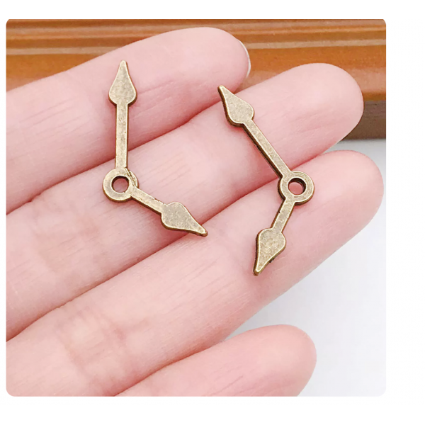 10pcs/pack  15*28mm bronze plated clock time charms TB-908308292524-3143