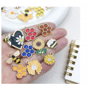 10pcs/pack  mixed(one per style) enamel bee charms TB-953868506607-SN666