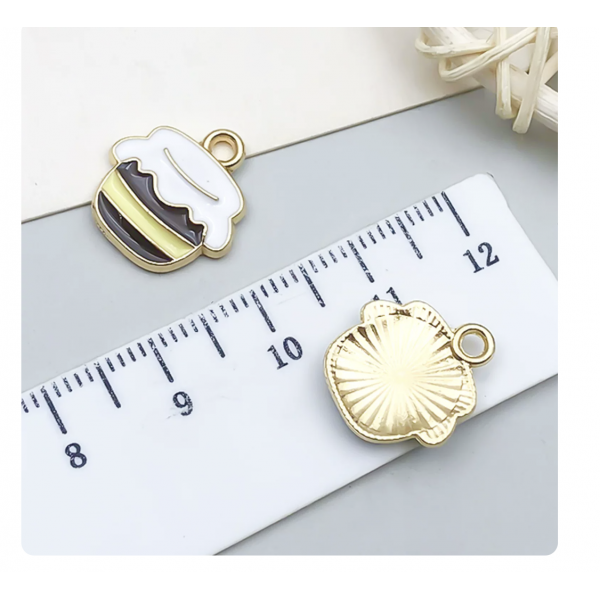 3pcs/pack 15x14mm enamel honeyTB-953868506607-18999