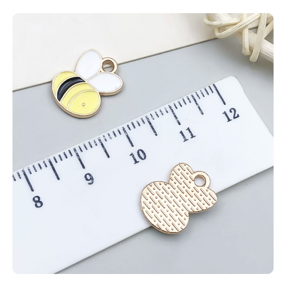 3pcs/pack  14x11mm enamel bee fat TB-953868506607-21127