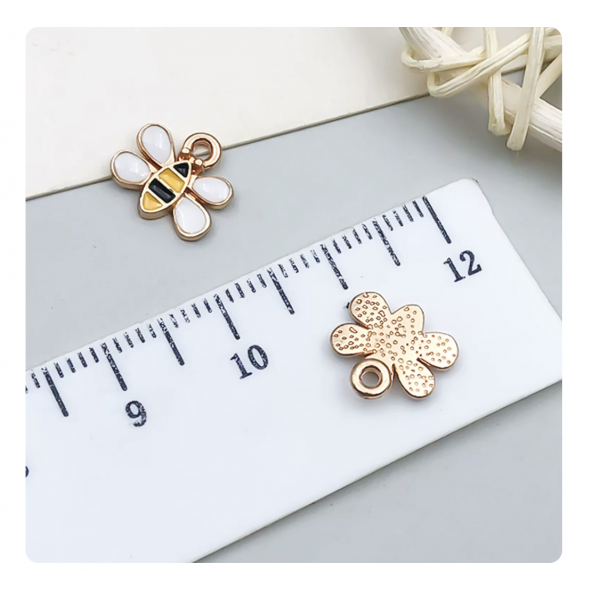 3pcs/pack  9x10mm enamel bee TB-953868506607-21128