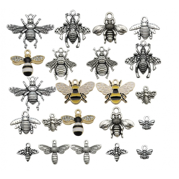 20pcs/pack  mixed(2pcs per style) enamel bee TB-953868506607-SN12