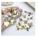 3pcs/pack  20x20x1mm enamel bee charms TB-953868506607-24140