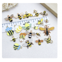 3pcs/pack  20x20x1mm enamel bee charms TB-953868506607-24140