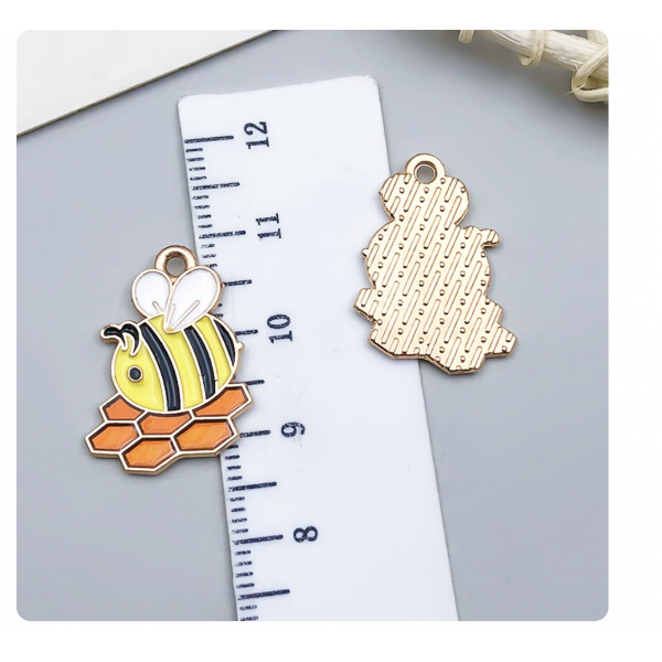 3pcs/pack   21x21mm bee charms TB-953868506607-21131