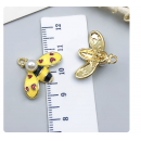 3pcs/pack  17x23x7mm enamel bee charms TB-953868506607-23785