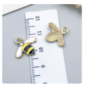 3pcs/pack  15x16x3mm enamel bee charms TB-953868506607-24141