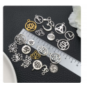 6pcs/pack 23x28mm antique silver plated lotus TB-1071757112806-5363