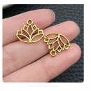9pcs/pack 14x16mm gold plated lotus TB-1071757112806-10426
