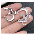 6pcs/pack 23x28mm antique silver plated lotus TB-1071757112806-5363