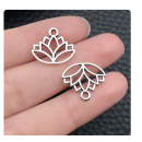 9pcs/pack 14x16mm antique silver plated lotus TB-1071757112806-9050