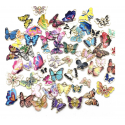5pcs/pack 18x19mm enamel  butterfly TB-865309098828--19054