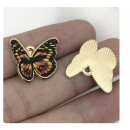 5pcs/pack 18x19mm enamel butterfly TB-865309098828--19053