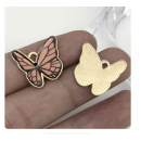 5pcs/pack 18x19mm enamel  butterfly TB-865309098828--19058