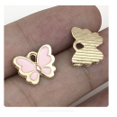 5pcs/pack 13x10.5mm enamel  butterfly TB-865309098828--11864
